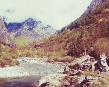 Scenic view of mountains