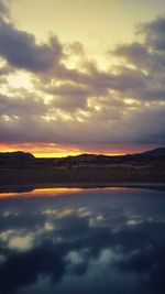 Scenic view of cloudscape during sunset