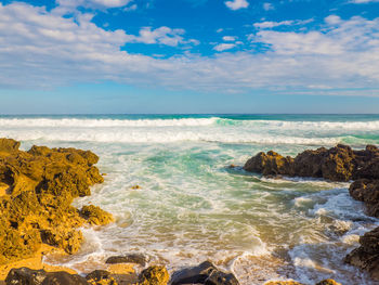 Scenic view of sea against sky