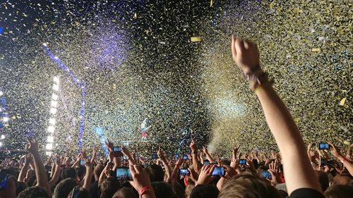 Crowd at music concert, ac dc