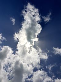 Low angle view of clouds in sky