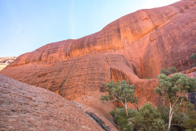 Rock formations on mountain