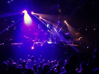 Crowd at music concert