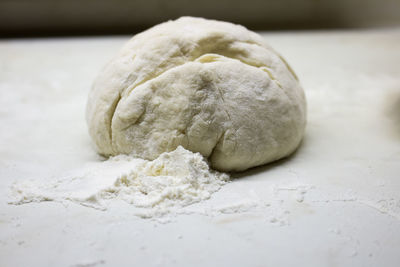 Close-up of bread on table