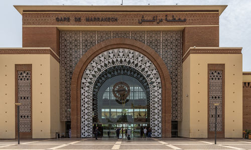 Entrance of historic building