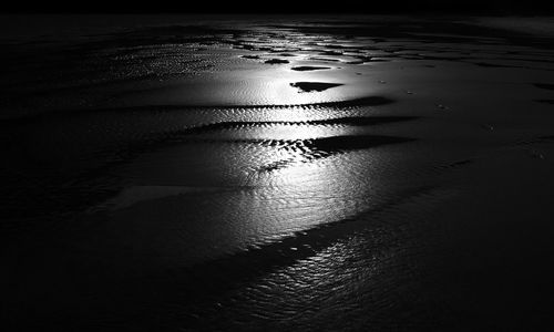 High angle view of rippled water in sea