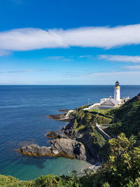 View of lighthouse at seaside