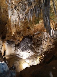 Rock formation in cave