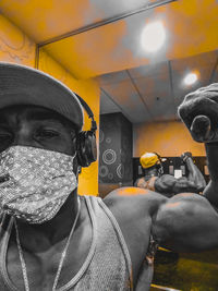 Close-up portrait of young man