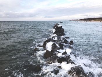 Scenic view of sea against sky