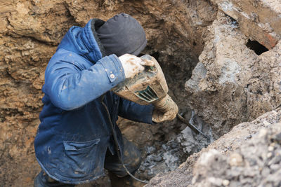 Man working