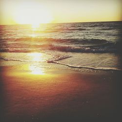 Sunset over sea