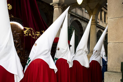 Procession on good friday in avilés, called del silencio
