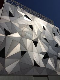 Low angle view of modern building against sky