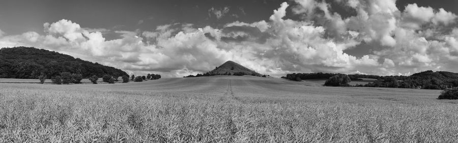 Panoramic view of landscape against sky