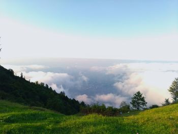 Scenic view of landscape against sky