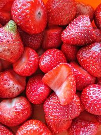 Full frame shot of strawberries