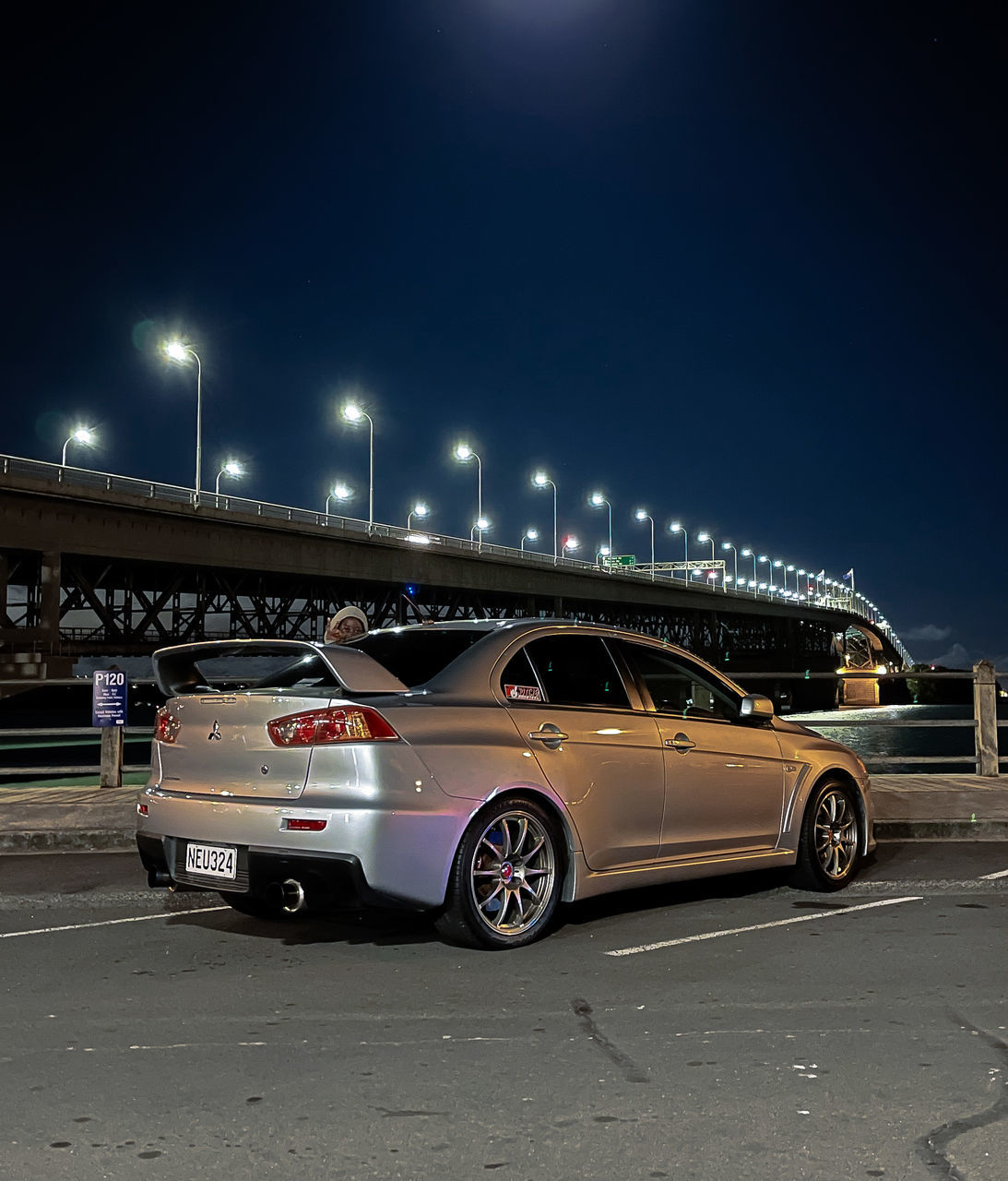 VEHICLES ON ROAD AT NIGHT