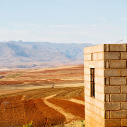 View of mountain range against the sky