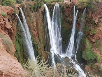 Close-up of waterfall