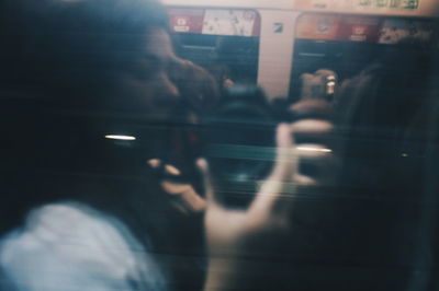 Man looking at camera