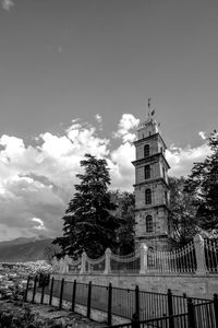 Low angle view of built structure against sky