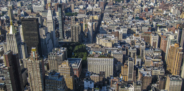 Aerial view of a cityscape