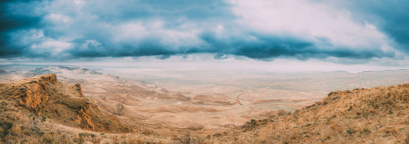 Panoramic view of landscape against sky