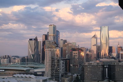 Skyscrapers in city of melbourne