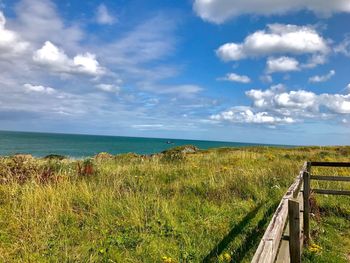 Scenic view of sea against sky