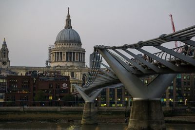 View of cathedral in city against sky