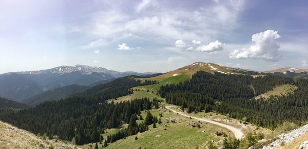 Panoramic view of landscape against sky