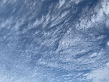 Low angle view of clouds in sky