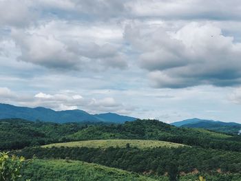 Scenic view of landscape against sky