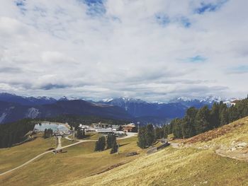 Scenic view of landscape against sky