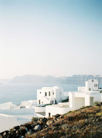 View of town at seaside