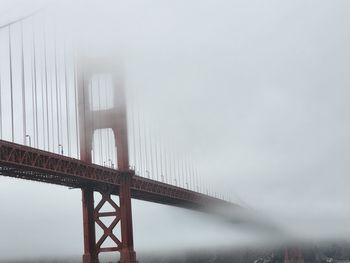 Low angle view of bridge against sky