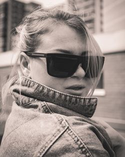 Portrait of man wearing sunglasses