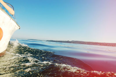 High angle view of sea