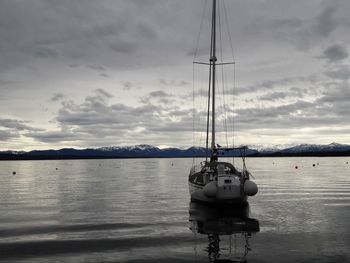 Sailboats in marina