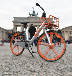 Bicycle on street