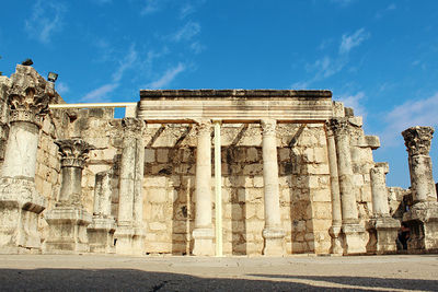 Low angle view of historical building