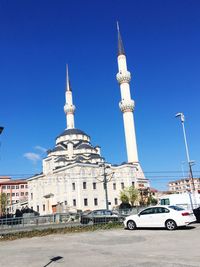 View of building against blue sky