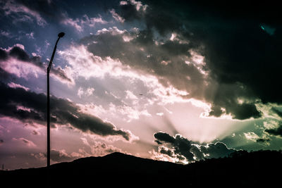 Low angle view of cloudy sky