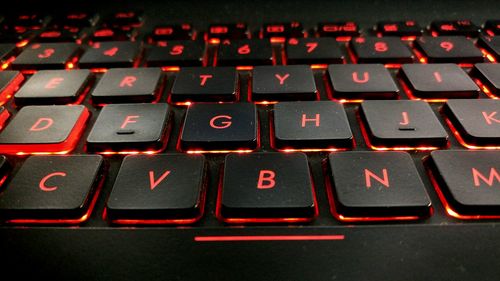 Full frame shot of computer keyboard