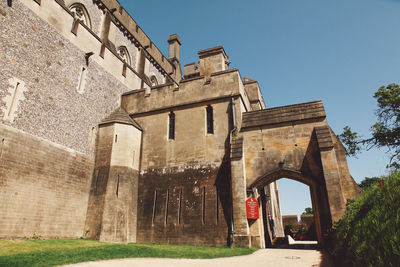 Low angle view of arundel castle