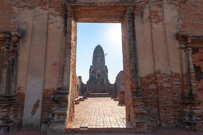 Exterior of historic building against sky