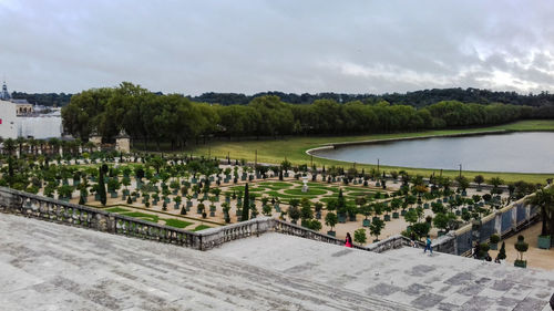 Panoramic view of lake against sky