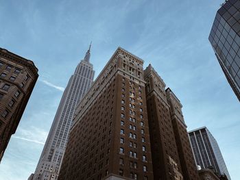 Low angle view of buildings against sky