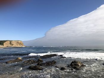 Scenic view of sea against sky